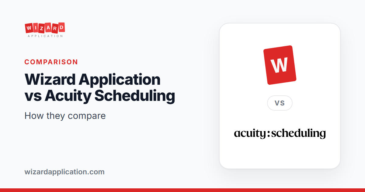 Wizard Application vs Acuity Scheduling: How They Compare