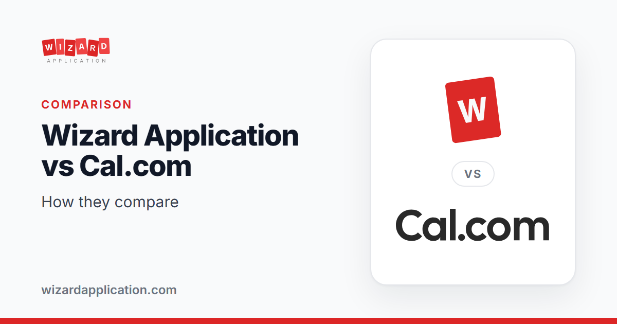 Wizard Application vs Cal.com: How They Compare